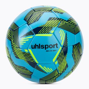 Piłka do piłki nożnej uhlsport Lite Soft 350 light blue/navy/fluo green rozmiar 4