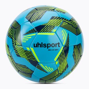 Piłka do piłki nożnej uhlsport Lite Soft 350 light blue/navy/neo yellow rozmiar 5