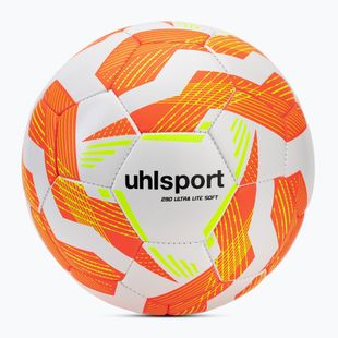 Piłka do piłki nożnej uhlsport Ultra Lite Soft 290 white/fluo orange/fluo yellow rozmiar 4