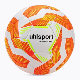 Piłka do piłki nożnej uhlsport Ultra Lite Soft 290 white/fluo orange/fluo yellow rozmiar 5
