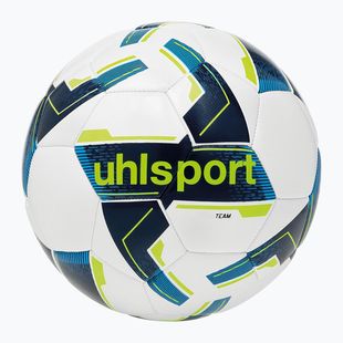 Piłka do piłki nożnej uhlsport Team white/navy/fluo yellow rozmiar 4