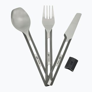 Sztućce Esbit 3-Pcs Titanium Cutlery-Set W/ Silicon Sleeve And Pocket