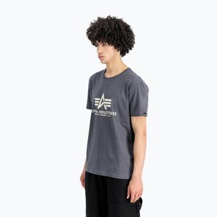 Koszulka męska Alpha Industries Basic greyblack