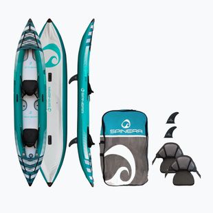 Kajak pompowany 2-osobowy SPINERA Hybris 410 teal/white/grey