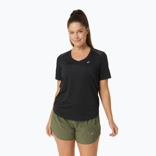Koszulka do biegania damska ASICS Road V-Neck performance black