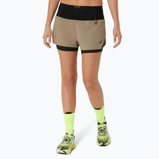 Spodenki do biegania damskie ASICS Fujitrail 2-N-1 pepper/performance black