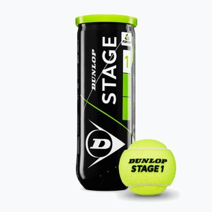 Piłki tenisowe Dunlop Stage 1 3 pack green