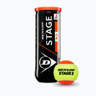 Piłki tenisowe Dunlop Stage 2 3 pack orange