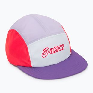 Czapka z daszkiem ASICS 5 Panel flash red/edo purple/dusk violet