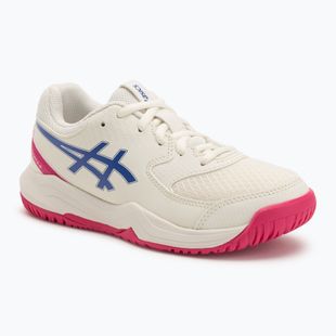 Buty do tenisa dziecięce ASICS Gel-Dedicate 8 GS Jr cream/dark cobalt