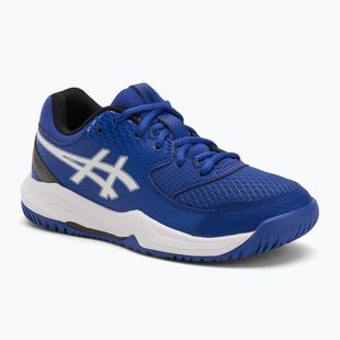 Buty do tenisa dziecięce ASICS Gel-Dedicate 8 GS Jr dark cobalt/white