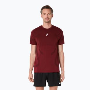 Koszulka do biegania męska ASICS Road Seamless dark red planet