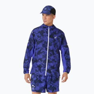 Kurtka do biegania męska ASICS Fujitrail Packable cobalt burst/indigo blue/cream