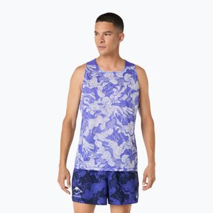 Koszulka do biegania męska ASICS Fujitrail Singlet cobalt burst/cream