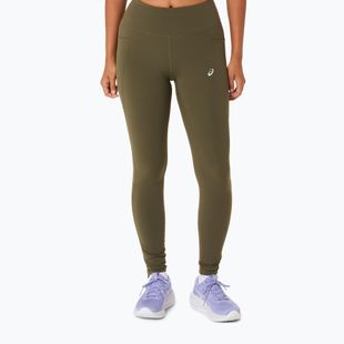 Legginsy do biegania damskie ASICS Nagino Run Adjustable Tight dark olive