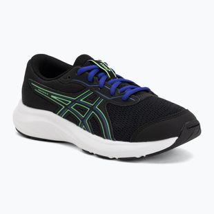 Buty do biegania dziecięce ASICS Contend 9 GS black/vital green