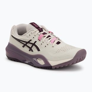 Buty do tenisa damskie ASICS Gel-Resolution X soft oat/dark aubergine