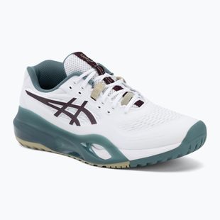 Buty do tenisa męskie ASICS Gel-Resolution X white/dark aubergine