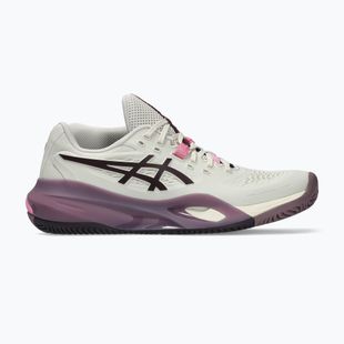 Buty do tenisa damskie ASICS Gel-Resolution X Clay soft oat/dark aubergine