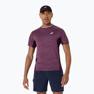 Koszulka tenisowa męska ASICS Match Jacquard dark aubergine
