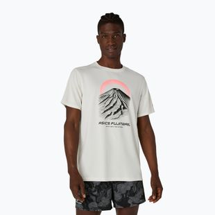 Koszulka do biegania męska Asics Fujitrail Logo Ss Top Cream