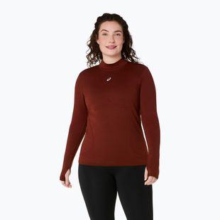 Bluza termoaktywna damska ASICS Road Winter Seamless Top singed red
