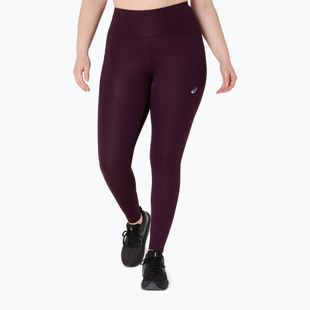 Legginsy do biegania damskie ASICS Road High Waist Tight dark aubergine