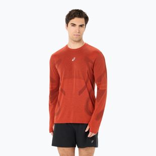 Longsleeve do biegania męski ASICS Road Seamless singed red