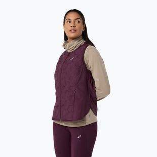 Bezrękawnik do biegania damski Asics Nagino Run Padded Gilet dark aubergine