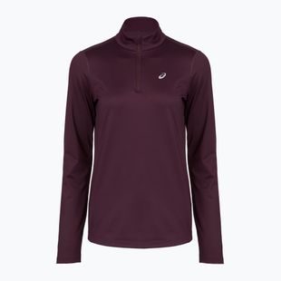 Longsleeve do biegania damski ASICS Core 1/2 Zip Winter Top dark aubergine