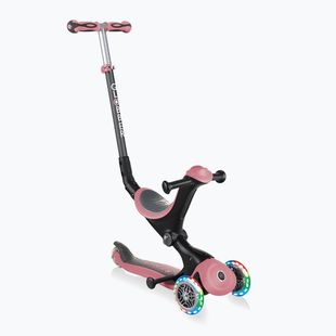 Hulajnoga trójkołowa dziecięca Globber Go.Up Deluxe Lights deep pastel pink