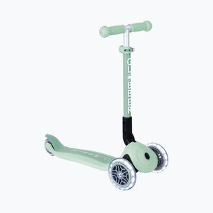 Hulajnoga trójkołowa dziecięca Globber Junior Foldable Lights Eco pistachio