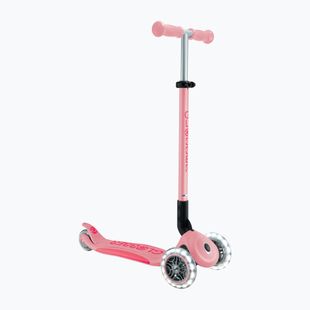 Hulajnoga trójkołowa dziecięca Globber Primo Foldable Plus Lights pastel pink