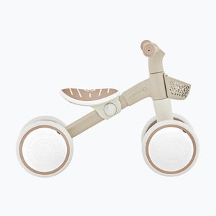 Rowerek biegowy czterokołowy Globber Learning Bike Ecologic coconut