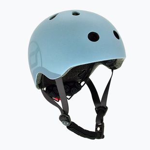 Kask dziecięcy Scoot & Ride S-M steel