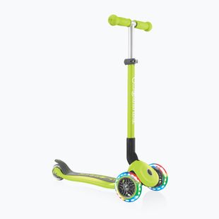 Hulajnoga trójkołowa dziecięca Globber Primo Foldable Lights lime green