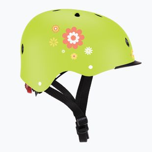 Kask dziecięcy Globber Primo Fantasy lime green flower