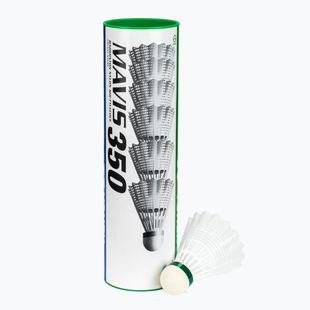 Lotki do badmintona YONEX Mavis 350 W 6 pack white