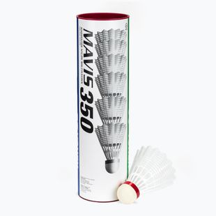 Lotki do badmintona YONEX Mavis 350 W 6 pack white