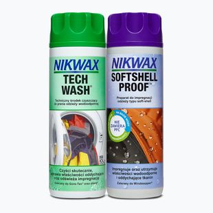 Zestaw do pielęgnacji odzieży Nikwax Tech Wash + SoftShell Proof 2 x 300 ml