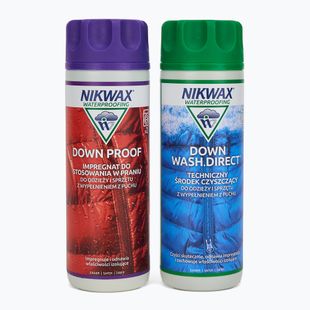 Zestaw do pielęgnacji odzieży i sprzętu wypełnionego puchem Nikwax Down Wash Direct & Down Proof 2 x 300 ml