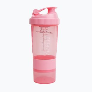 Shaker Phoenix Fitness z pojemnikiem 500 ml różowy