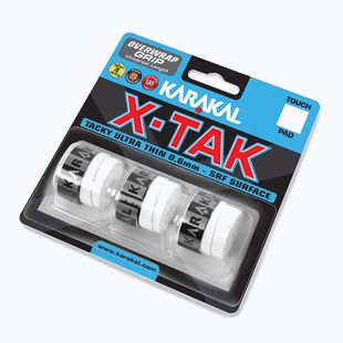 Owijka do rakiety squash Karakal X Tak 3 pack white
