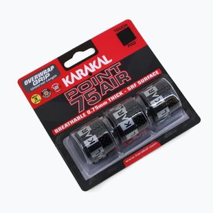 Owijka do rakiety squash Karakal Point 75 Air 3 pack black