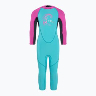 Pianka do pływania dziecięca O'Neill Toddler Reactor-2 2 mm Back Zip Full light aqua/graphite/berry