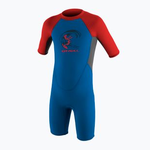 Pianka do pływania dziecięca O'Neill Toddler Reactor-2 2 mm Back Zip ocean/graphite/red
