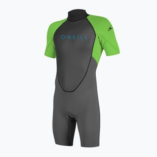 Pianka do pływania dziecięca O'Neill Youth Reactor-2 2 mm Back Zip Spring graphite/dayglo
