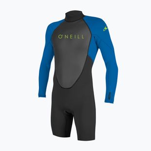 Pianka do pływania dziecięca O'Neill Youth Reactor-2 2 mm Back Zip LS Spring black/ocean