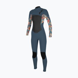 Pianka do pływania dziecięca O'Neill Girls Epic 4/3 Chest Zip Full copen blue/painted tropics