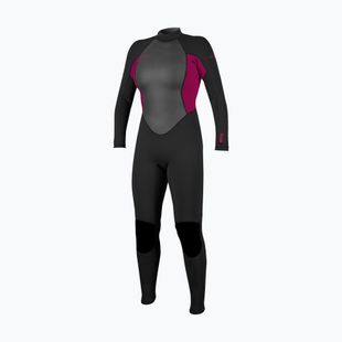 Pianka do pływania damska O'Neill Reactor-2 3/2 Back Zip Full J18 black/punk pink
